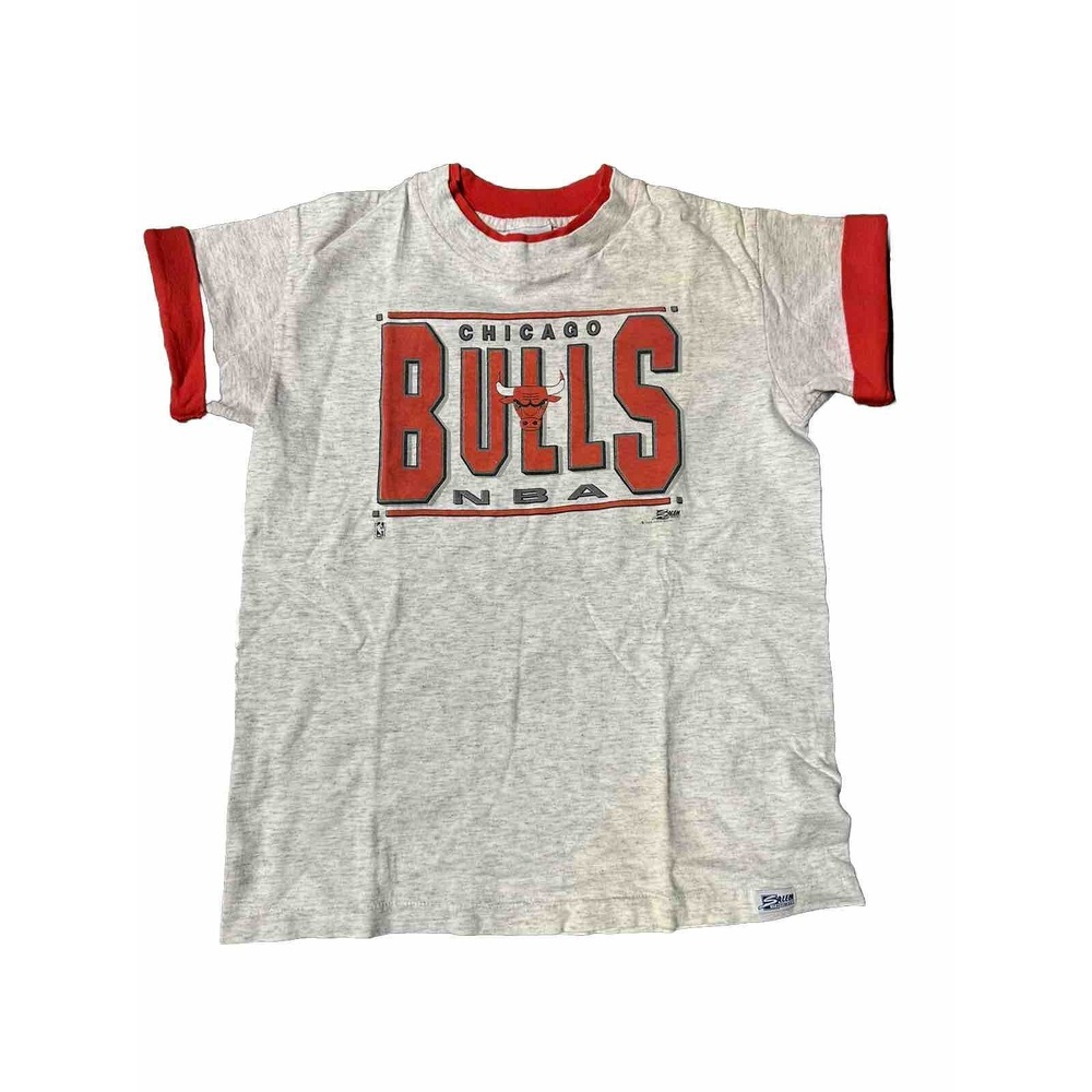 Chicago Bulls Single Stitch Youth Shirt Kids NBA Salem Vintage
